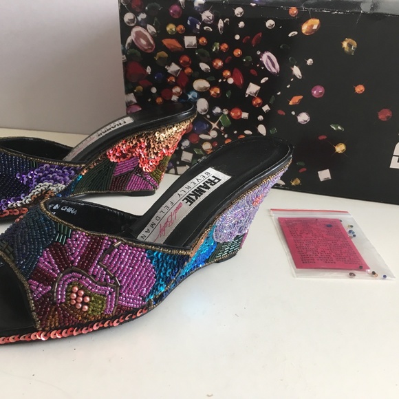 Frankie and Baby Beaded and Sequin Wedge - Picture 2 of 7